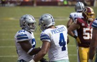 Dak Prescott and Ezekiel Elliott celebrating
