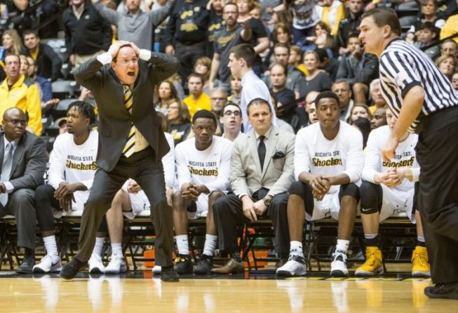 Wichita State in the AAC: Odds on the Honeymoon Stage Gregg Marshall reacting to a call