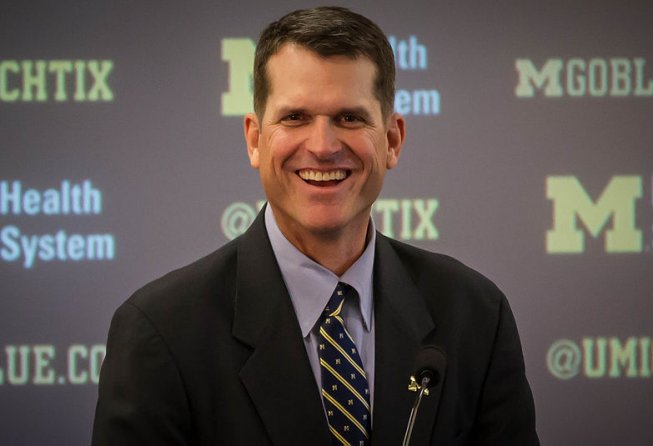 Badgers, Buckeyes, and the Big 10 Betting Futures Jim Harbaugh Press Conference