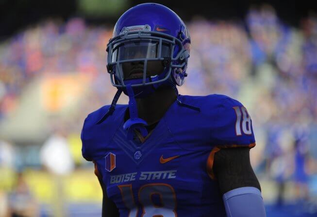 Former Boise State receiver Aaron Burks