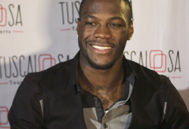 Heavyweight champ Deontay Wilder
