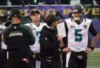 Blake Bortles on the Jags' sideline