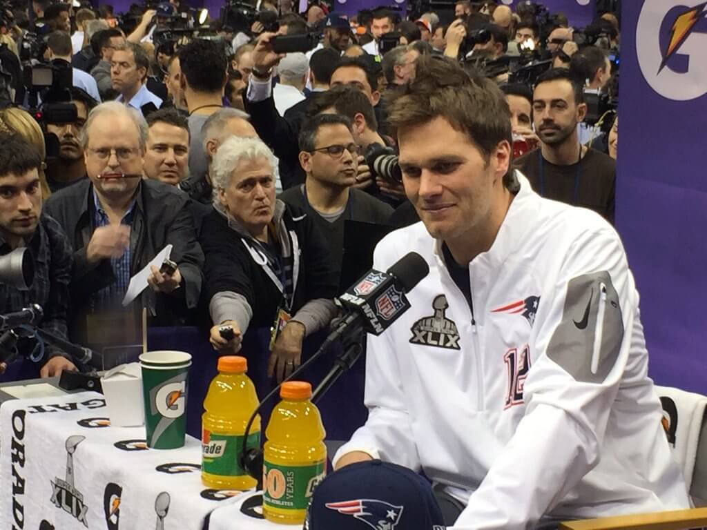 Tom Brady Super Bowl Media Days