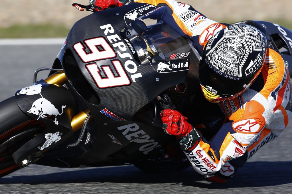 Marquez, still testing