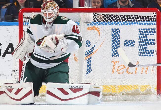 Devan Dubnyk goalie for the Minnesota Wild