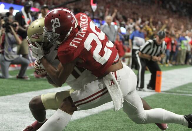 Minkah Fitzpatrick making a tackle