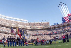 Pre-game festivities at Super Bowl 50