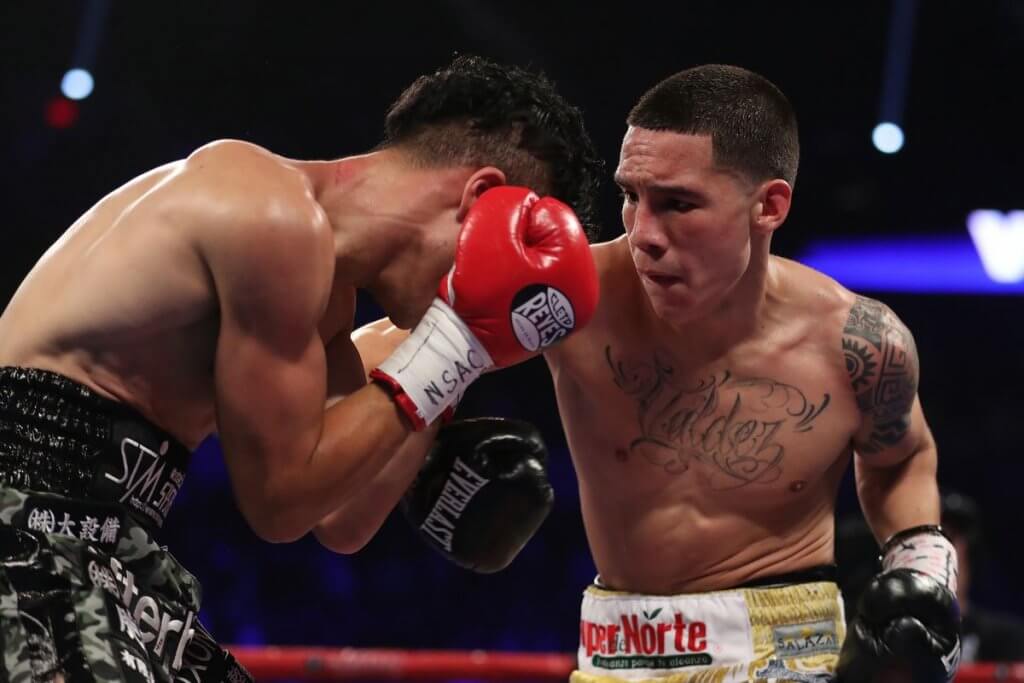 Scott Quigg prepares an uppercut.