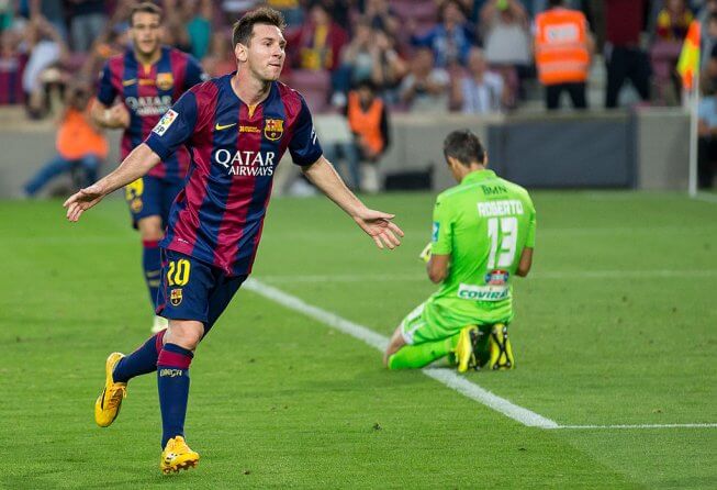 Messi has scored 32 league goals this season, far more than eny other player in 2017-18.