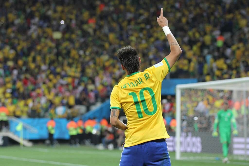 Once again, the hopes of a nation rests on Neymar's shoulders. The Brazilians are the favorites in 2018, but the ghosts of 2014 still haunt them. (Photo credit: copa2014.gov.br <a href="https://creativecommons.org/licenses/by-sa/2.0">CC License</a>)