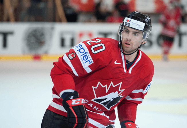 John Tavares playing for Team Canada