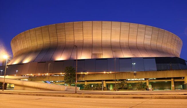 The New Orleans Saints play at the Louisiana Superdome