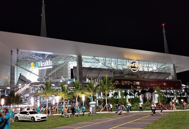 Hard Rock Stadium in Miami, FL