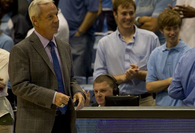 UNC coach Roy Williams