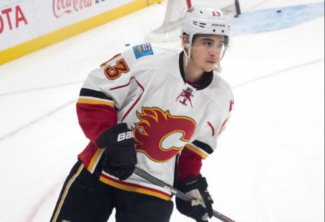 Updated 2019 Stanley Cup Playoff Odds Calgary Flames leading scorer Johnny Gaudreau skates during warmup.