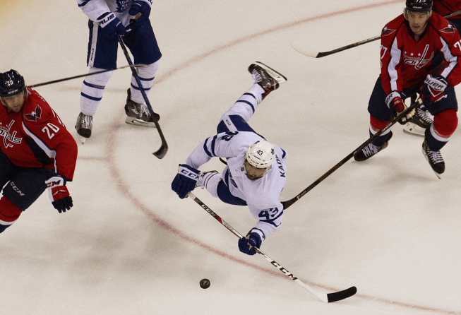 Nazem Kadri getting tripped.