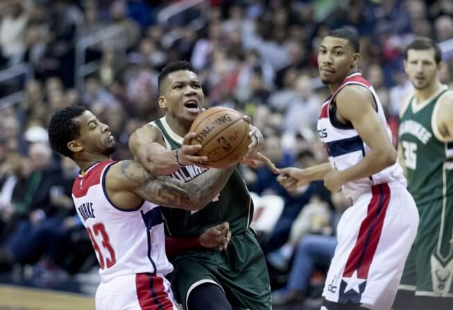 Giannis Antetokounmpo of the Bucks