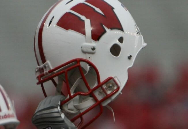 Wisconsin football helmet