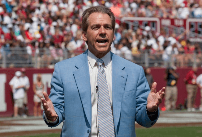 Alabama head coach Nick Saban