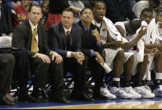 Bill Self on the Kansas sideline