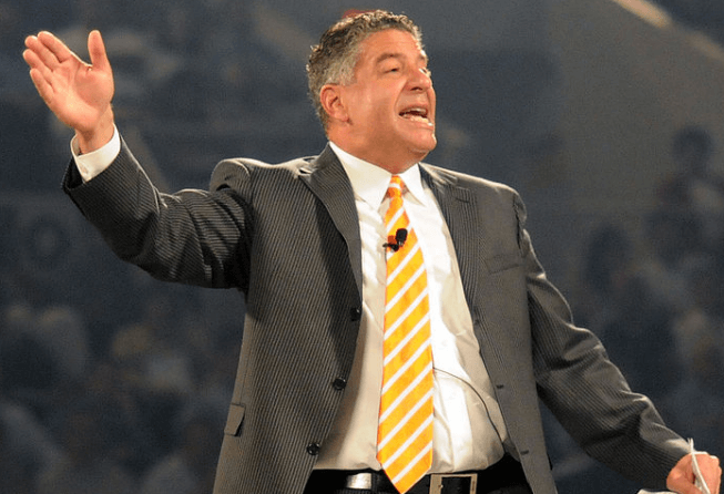 Auburn coach Bruce Pearl has his team undefeated through the first half of the 2019-20 season