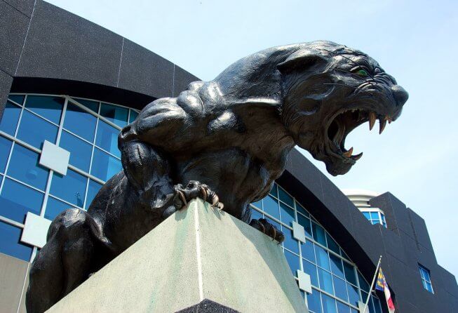 Carolina Panthers sculpture