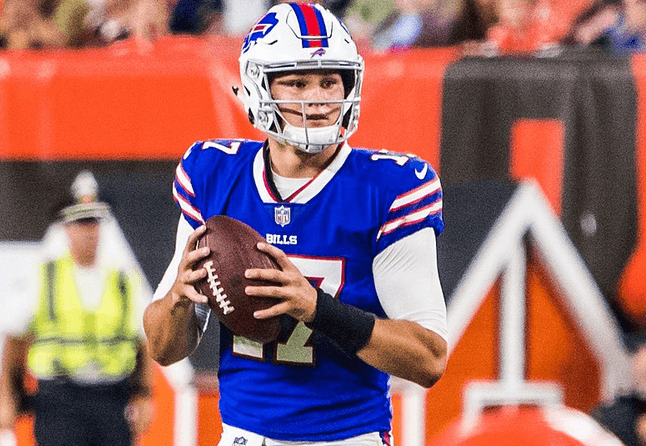 Bills QB Josh Allen in the pocket