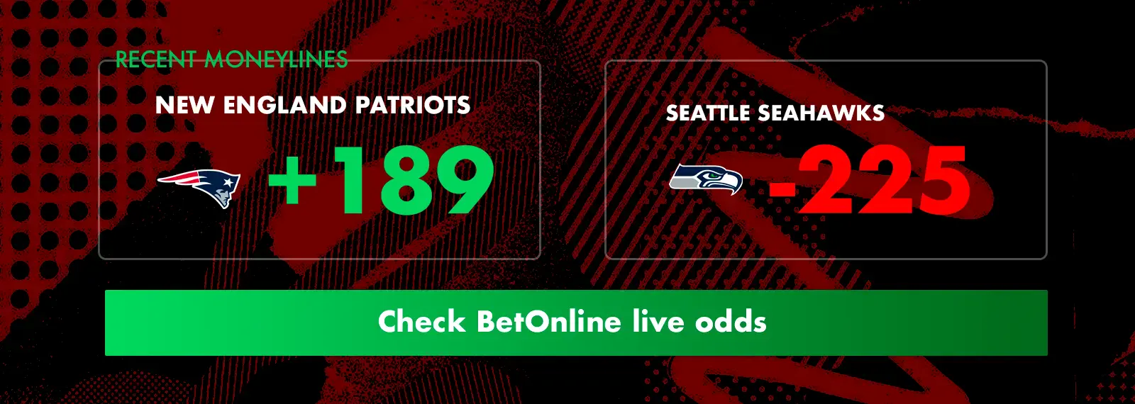 BetOnline SuperBowl 2026 live odds interface