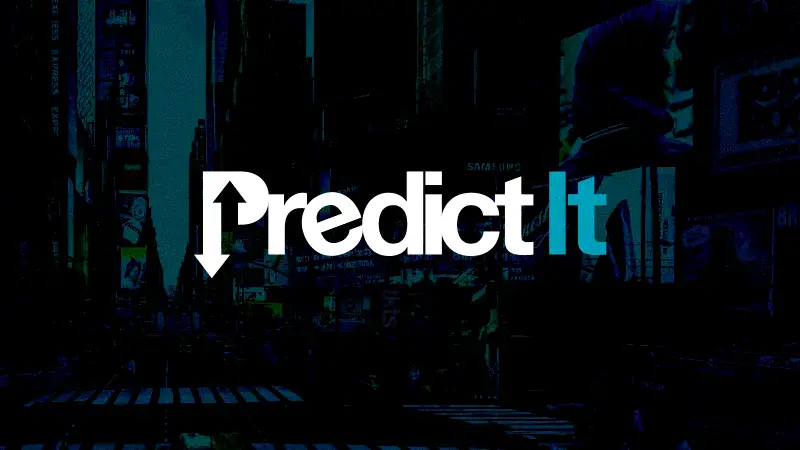 PredictIt homepage logo and platform branding
