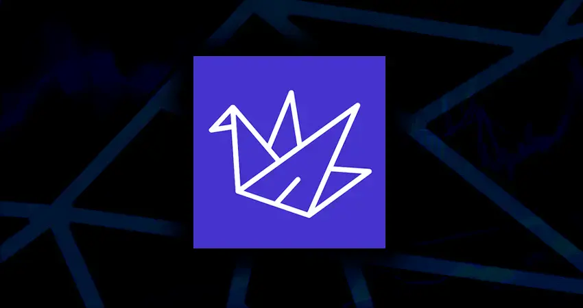 manifold markets logo in a geometric background