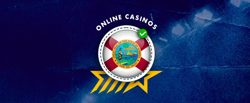 Online casinos banner featuring Florida state flag