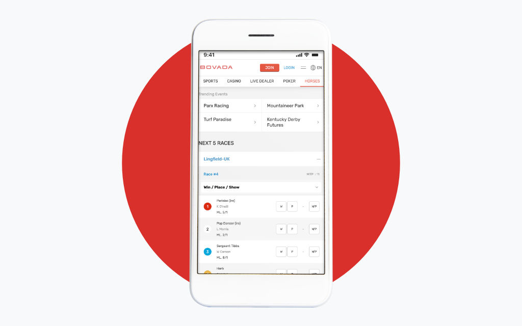 Bovada Horse Racing Betting App