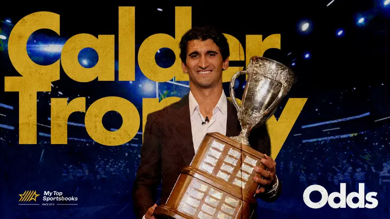 image showing an older NHL Calder thophy winner