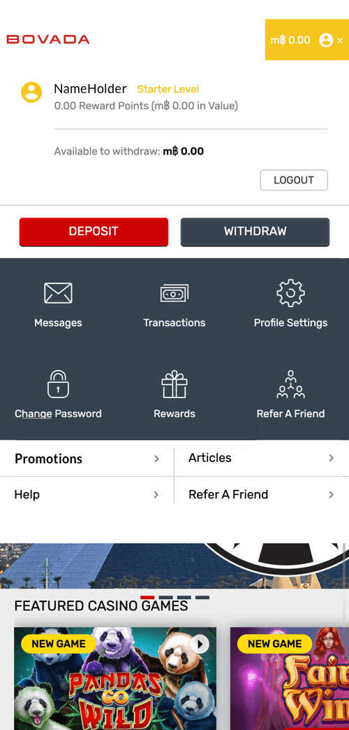 Bovada Mobile Sportsbook